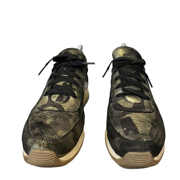 CoFi | Genuine Leather Holly Fashion Black Gold Camo Sneakers 10 - Picture 2 of 8
